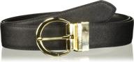 stylish reversible stitched feather edge belt for women by calvin klein: 35mm width logo