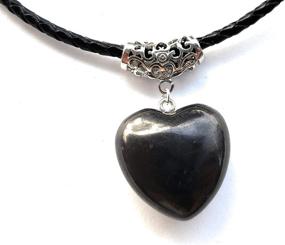 img 4 attached to 🎁 100% Shungite Pendant and Necklace - Ideal Holiday Gift for Women, Teens, and Seniors