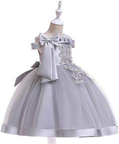 img 2 attached to 👗 Sleeveless Toddler Vintage Girls' Clothing for Dresses - Ideal Bridesmaid Attire for Toddlers