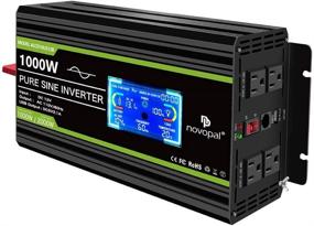img 4 attached to 🔌 Novopal Power Inverter Pure Sine Wave - 1000W 12V DC to 110V/120V AC Converter - 4 AC Outlets, 1 USB Port, Remote Control, LCD Display