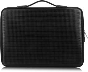 img 4 attached to FYY Waterproof Laptop Sleeve Briefcase Handbag Case - 🖥️ Fits 15-16 Inch Laptops, MacBook Pro, Notebook, Surface Book - Black