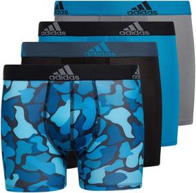 img 4 attached to 🩲 Детские трусы-боксеры adidas для мальчиков - Набор из 4 штук для активных тренировок