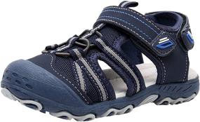 img 4 attached to 👟 Ahannie Outdoor Sandals: Functional Toddler Little Boys' Shoes for Sandals