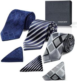 img 3 attached to 👔 HISDERN Elegant Collection Classic Necktie: A Must-Have Men's Accessory for a Distinguished Look