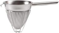 8-inch winco ccb-8r bouillon strainer with stainless steel reinforcement - 1 each logo