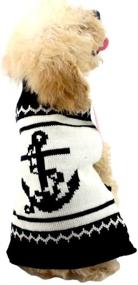 img 4 attached to 🎃 Stylish NACOCO Pet Anchor Dog Sweater: Perfect Halloween & Christmas Costume for Cats and Puppies!