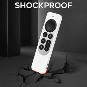 img 1 attached to Seltureone 2021 Apple TV 4K Siri Remote Cover - Silicone Protective Case Sleeve for 2021 Apple TV HD Siri Remote (2nd Generation) - Shock Absorption Washable - White