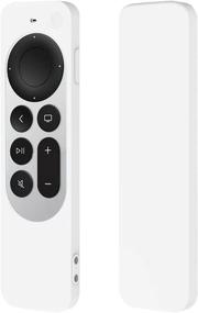 img 4 attached to Seltureone 2021 Apple TV 4K Siri Remote Cover - Silicone Protective Case Sleeve for 2021 Apple TV HD Siri Remote (2nd Generation) - Shock Absorption Washable - White