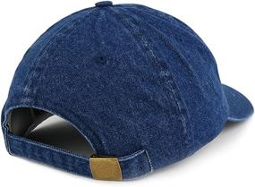 img 1 attached to Stay Fashionable with the Trendy Apparel Shop Low Profile Unstructured Denim Garment Washed Baseball Cap