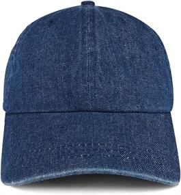 img 2 attached to Stay Fashionable with the Trendy Apparel Shop Low Profile Unstructured Denim Garment Washed Baseball Cap