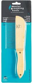 img 1 attached to 🔨 Ultimate Coarse Comb with Wooden Handle – Master Grooming Tools, 9.5 inches