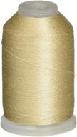 🧵 premium 2-ply soft cotton thread (60wt) - 1000 yd, natural color logo