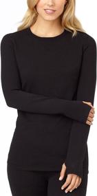 img 1 attached to Cozy up with the 🛋️ Cuddl Duds Women's Comfortwear Long Sleeve Crew!