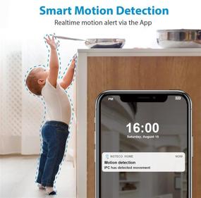 img 2 attached to NGTeco WiFi Baby Monitor and Pet Camera for Home Security - 1080P Pan Tilt Indoor IP Nanny Camera with Night Vision, 2-Way Audio, Motion Detection, and 24/7 Live Video