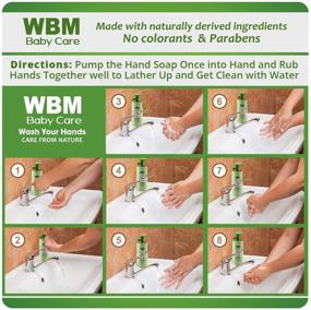 img 1 attached to Premium WBM Care Baby 8617-3PK Natural Liquid Hand Soap-Honey, Wheatgerm & Organic Olive Oil, (Pack of 3), 6.8 oz, 6 Fl Oz - Gentle and Nourishing Skincare for Your Little One