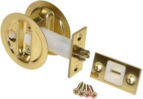 img 4 attached to 🔐 Johnson Hardware Brass Pocket Door Privacy Lock: Securing Your Door with Elegance