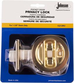 img 2 attached to 🔐 Johnson Hardware Brass Pocket Door Privacy Lock: Securing Your Door with Elegance