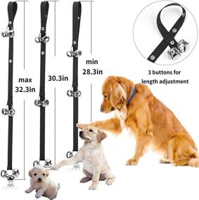 img 2 attached to 🔔 Upgraded Dog Doorbells for Potty Training and Going Outside - Premium Quality Puppy Bells for Dog Lovers - 3 Snap Length Adjustment - Suitable for Cats and Dogs