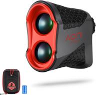 🏌️ aoni golf rangefinder laser: flag-lock, slope, 650 yard distance measuring hunting tool with battery, 6x magnification and continuous scan logo