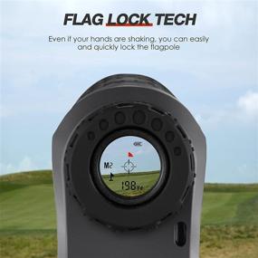 img 1 attached to 🏌️ AONI Golf Rangefinder Laser: Flag-Lock, Slope, 650 Yard Distance Measuring Hunting Tool with Battery, 6X Magnification and Continuous Scan