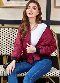 img 3 attached to Zeagoo Womens Classic Quilted Jacket Women's Clothing for Coats, Jackets & Vests