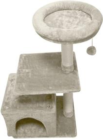 img 1 attached to 🐱 Ultimate Cat Tree: KIYUMI Cat Tower with Sisal Scratching Posts, Condo, Hammock, and Jump Platform - All-in-One Cat Furniture Activity Center