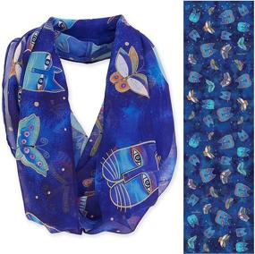 img 1 attached to 🎨 Laurel Burch Artistic Infinity Scarf: Exceptional Wearable Art to Elevate Your Style