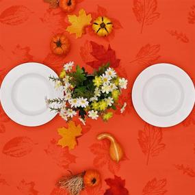 img 1 attached to Thanksgiving Tablecloth Tablecloths Spillproof Table Holiday Decoration