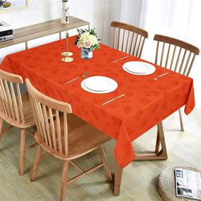 img 2 attached to Thanksgiving Tablecloth Tablecloths Spillproof Table Holiday Decoration