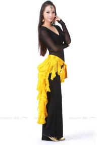 img 2 attached to 🌟 Pilot-Trade Lady's Belly Dance Hip Scarf Belt Skirt Latin Dance Tassel Wave Skirt: Vibrant and Flawless Performance Attire