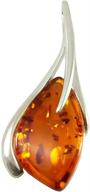 🎁 holidaygiftshops sterling silver baltic honey amber pendant - madison edition logo