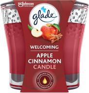 🍎 свеча glade с ароматом яблока и корицы - 96 г: бесподобное ароматное наслаждение логотип