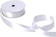 🎀 jillson roberts bulk spool 1.5" x 50 yards double-faced satin ribbon - 7 colors, white logo