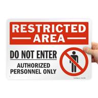 restricted area do not enter sign logo