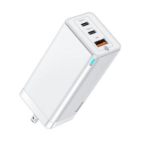 img 4 attached to Baseus GaN 65w USB C Charger, Multi Ports Plug USB-C Wall Charger, Power Adapter Cell Phone Type C PD Fast Charger for iPhone 13/12/11 Pro Max Mini MacBook Pro Air iPad Samsung Galaxy S21 S20