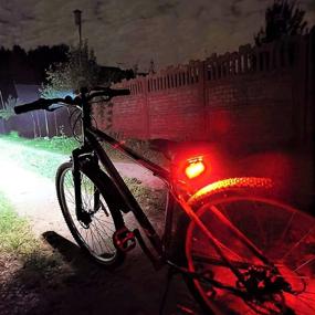 img 3 attached to 🚴 VASTFIRE Mountain Bike Lights - 1000 Lumens MTB Light for Night Riding, Waterproof Aluminum Housing, 360° Angled Turned Handlebar Mount, USB-C Rechargeable Front Back Bicycle Lamp Set ideal for Road Commuting