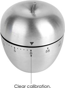 img 3 attached to Jayron Mechanical Timer: Loud Alarm 60-Minute Countdown Kitchen Timer - Stainless Steel, Perfect Christmas Gift for Kids and Seniors!