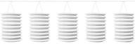 frosty white amscan paper lantern garland, 12 feet: radiant decor for a chic ambiance logo