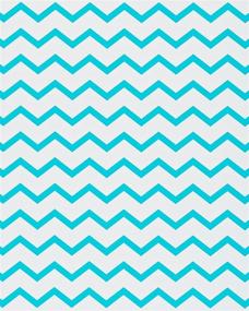 img 2 attached to White Aqua Chevron Stripes Reversible Wrapping Paper – American Greetings, 2.5' x 12'