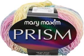 img 1 attached to 🌈 Rainbow Prism Yarn by Mary Maxim 161-1051