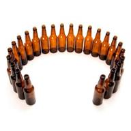 🍻 case of 24 fastrack amber beer bottles - 12 oz longneck logo