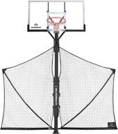 large silverback basketball yard guard defensive net system 🏀 rebounder: foldable net and arms integrated into pole - white/black логотип