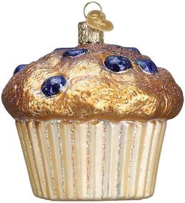 img 2 attached to 🫐 Glass Blown Blueberry Muffin Ornament by Old World Christmas (32263) - Enhanced for SEO