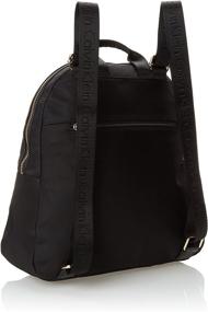 img 3 attached to Calvin Klein Belfast Nylon Key Item Backpack - Black with Gold Accents