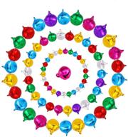 wtshop colorful christmas bells，6mm assorted logo