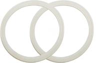 🔒 premium 2-pack oem replacement white rubber seals for 14 & 30oz stainless steel tumbler lids - compatible with yeti, rtic, ozark trail, atlin, beast логотип