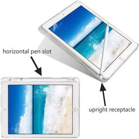 img 1 attached to Clear Soft Tablet Case with Shockproof Protection & Apple Pencil Holder for iPad 5th/6th Gen & iPad Air/Pro 9.7-inch