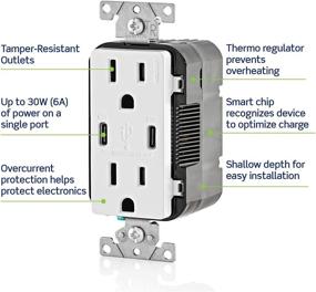 img 1 attached to Leviton T5635 W Delivery Charger Tamper Resistant