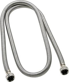 img 2 attached to 🚰 Fluidmaster B9WM72HE Washing Machine Connector, High Efficiency - Braided Stainless Steel Hose 3/4" Fittings, 6 Ft. (72-Inch) Length