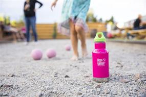 img 2 attached to 💧 Stay Hydrated with Klean Kanteen Kid Kanteen Classic Double Wall Vacuum Insulated Stainless Steel Kids Water Bottle: Leak Proof & Loop Cap Included